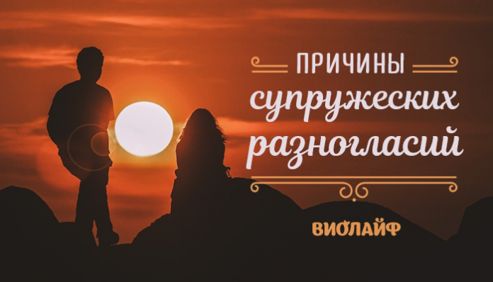 Причины супружеских разногласий